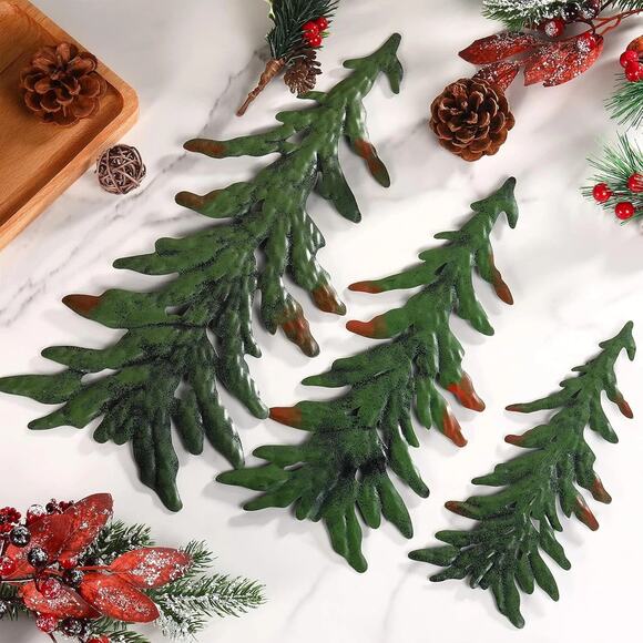 Set of 4 Evergreen Pine Tree Metal Wall Art Decor Outdoor Indoor - Picture 5 of 6